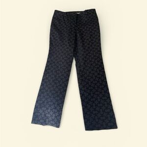 Ann Taylor Black Textured Trousers